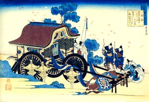 Uit de serie Honderd Gedichten door Honderd Dichters: Sugawara no Michizane, ca. 1830