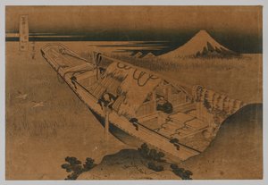 Fuji vanuit Ushibori, provincie Hitachi