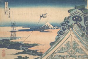 Honganji in Asakusa in Edo, uit de serie Zesendertig Zichten..., ca. 1830-32