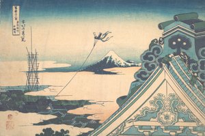 Honganji in Asakusa in Edo, uit de serie Zesendertig Zichten