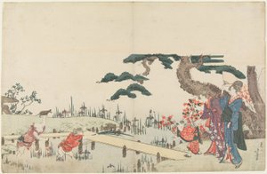 Iris Garden door Katsushika Hokusai