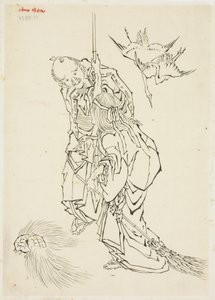Jo en Uba; Thema van Takasago, ca. 1815-1849 door Katsushika Hokusai