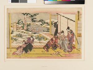 Kanadehon Chūshingura Act IX door Katsushika Hokusai