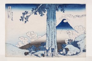 Mishima-pas in de provincie Kai door Katsushika Hokusai