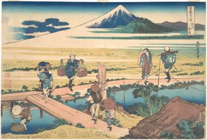 Nakahara in de provincie Sagami (Sōshū Nakahara), uit de serie „Zesendertig gezichten op de berg Fuji“ (Fugaku sanjūrokkei)