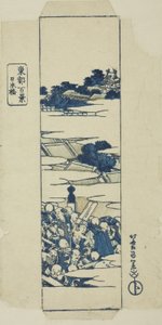 Nihonbashi-brug, omslag voor de serie "Honderd uitzichten van de oostelijke hoofdstad (Toto hyakkei)"
