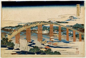 Okazaki Yahagi Brug over Tokaido