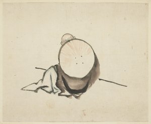 Pelgrim Rustend door Katsushika Hokusai