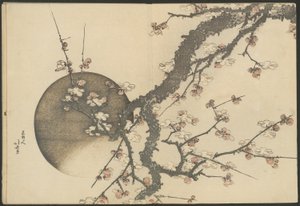 Pruimenbloesem en de maan uit het boek De berg Fuji in de lente (Haru no Fuji)