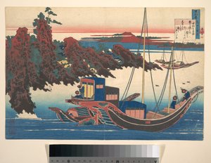 Gedicht van Chūnagon Yakamochi (Ōtomo no Yakamochi), uit de bundel Honderd gedichten uitgelegd door de kindermeid (Hyakunin isshu uba ga etoki)