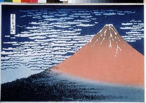 De Fuji bij helder weer (ook wel De Rode Fuji genoemd)