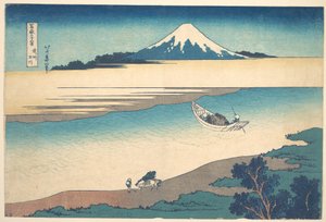De Tama-rivier in de provincie Musashi (Bushū Tamagawa), uit de serie „Zesendertig gezichten op de berg Fuji“ (Fugaku sanjūrokkei) door Katsushika Hokusai