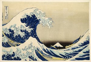 De Grote Golf van Kanagawa uit de serie 36 Zichten op de Berg Fuji