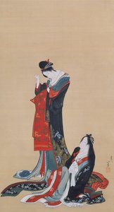 Twee Courtisanes, Edo-periode, ca. 1805
