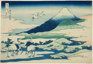 Umezawa-moeras in de provincie Sagami, uit de serie "Zesendertig gezichten op de berg Fuji" door Katsushika Hokusai