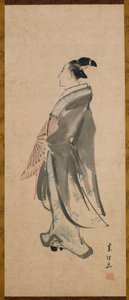 Jonge man, Edo-periode door Katsushika Hokusai