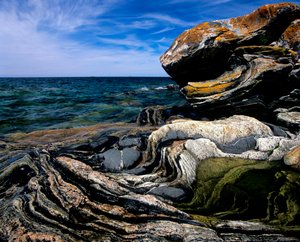 Canada, Ontario, Georgian Bay, Kustrotsformaties