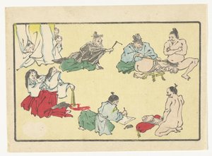 Penis opmetingen door Kawanabe Kyosai