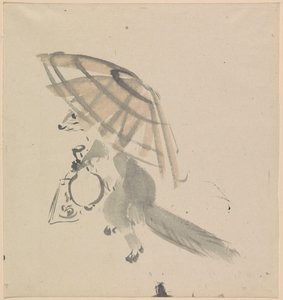 Vos met karaf en parasol