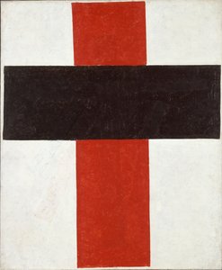 Hiëratische suprematistische kruis door Malevich, Kasimir Severinovich door Kazimir Severinovich Malevich