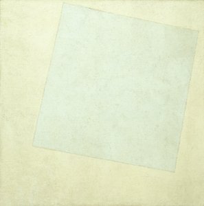 Suprematistische compositie. Wit op wit door Kazimir Severinovich Malevich