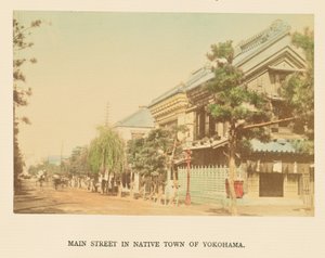 Hoofdstraat in de geboortestad Yokohama door Kazumasa Ogawa
