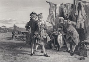 Illustratie voor De Piraat door Sir Walter Scott door Keeley Halswelle