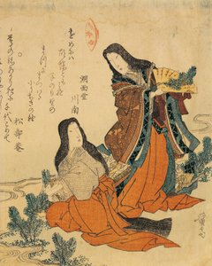 Italië, Genua, Keisai Eisen (1790-1848), houtsnede