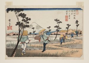 Nr. 8, K?nosu: Ver Uitzicht op Fuji bij Fukiage