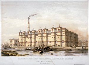 Graanschuur op Canada Wharf, Rotherhithe, Londen door Kell Brothers