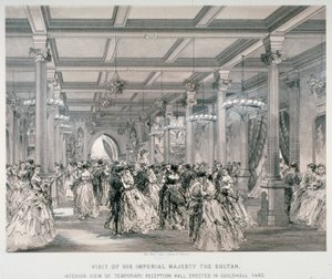 Ontvangst voor de Sultan van Turkije, Guildhall, City of London, 1867