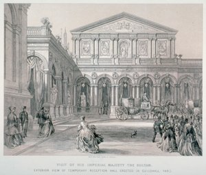 Bezoek van Abd-ul-Aziz, Sultan van Turkije, aan de Guildhall, City of London