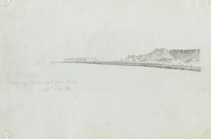 Uitzicht op de Thebaanse bergen vanuit Kineh