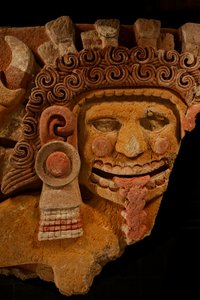 Grootste Azteken; MM7677; Mexico-Stad; Mexico; NMAH; Tenochtitlan; Azteek; Graf van Ahui..., 2008 (foto) door Kenneth Garrett