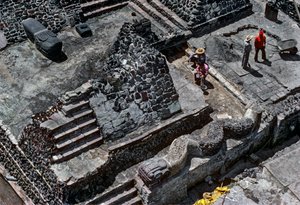 Tenochtitlan, Templo Mayor, Azteeks, Kalender, Mexico, Archeologie, Mexico-Stad door Kenneth Garrett