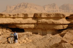Het manuscript werd gevonden in een soortgelijke grot, El Minya, Egypte, Evangelie van Judas; Codex Tchacos, 2006 (foto)