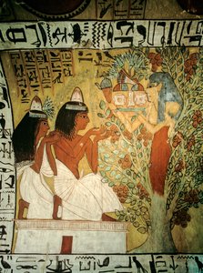 Kunstenaar van de Vallei der Koningen Sennedjem en zijn vrouw aanbidden voor Godin Hathor, 2009