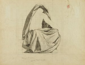 (Rotunda van het Capitool van de staat Iowa) (Wetenschap, studie voor panel) door Kenyon Cox
