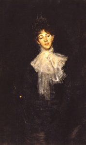Een dame in het zwart, 1880