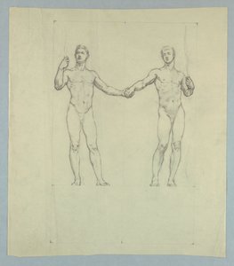 Figurenstudie voor zegel van de University Club, New York