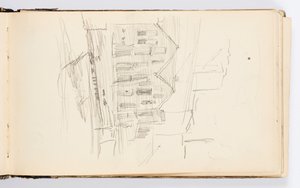 Schetsboekpagina door Kenyon Cox