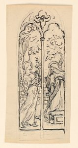 Studie voor "De Annunciatie" door Kenyon Cox