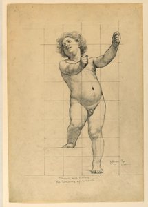 Studie voor "De bronnen van rijkdom," Union Trust Company Building, Cleveland, OH door Kenyon Cox