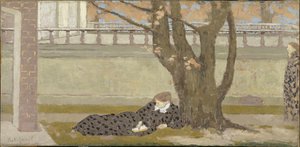La Terrasse, ca. 1892 door Ker Xavier Roussel