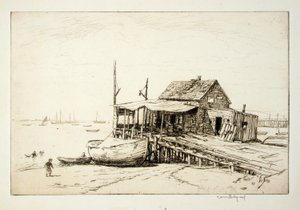 Fish Wharf, Gloucester door Kerr Eby