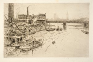 Hungerford Bridge, Londen door Kerr Eby