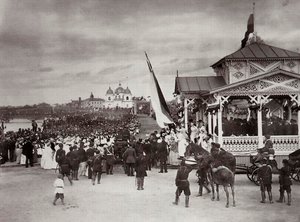 Tsarevich Nicholas van Rusland in Novocherkassk, Rusland door Kessler