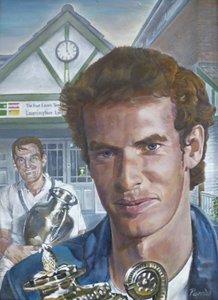 Wimbledon Heren Kampioenen Bezoeken Leamington Lawn Tennis en Squash Club door Kevin Parrish