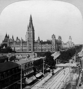 Parlementsgebouwen, Ottawa, Ontario, Canada door Keystone View Company