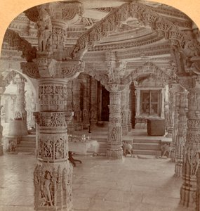Interieur, Dilwara Tempel, Mount Abu, India, 1901